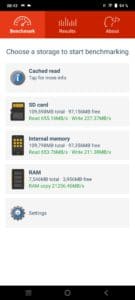 vivo V21 Test Performance Lese- Schreibraten screenshoots