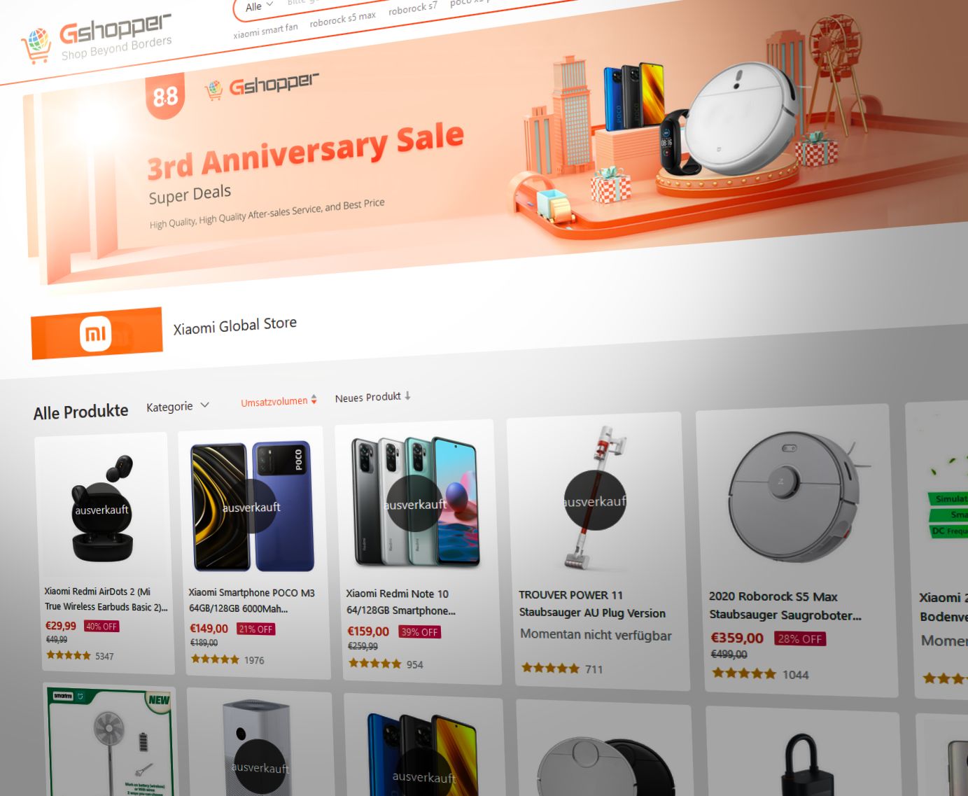 Gshopper.com 3. Jubiläums Sommer Sale • NerdsHeaven