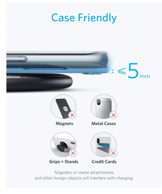 Anker PowerWave Durch die Hülle laden