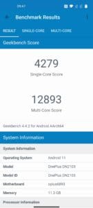 OnePlus Nord 2 Test Screenshoots Performance