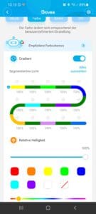 Govee RGBIC LED Streifen Govee App & Einstellungen