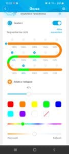 Govee RGBIC LED Streifen Govee App & Einstellungen