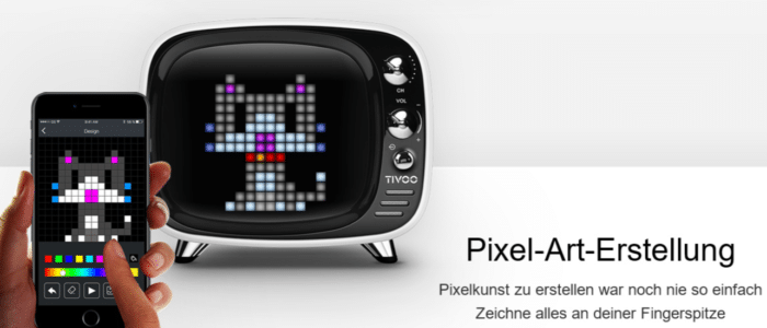 Divoom Tivoo Classic Retro Bluetooth-Lautsprecher Pixelkunst