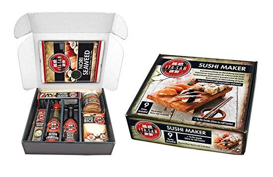 ITA-SAN Sushi-Box 9-teiliges Komplett Set, Ideal zum Ausprobieren oder zum Verschenken