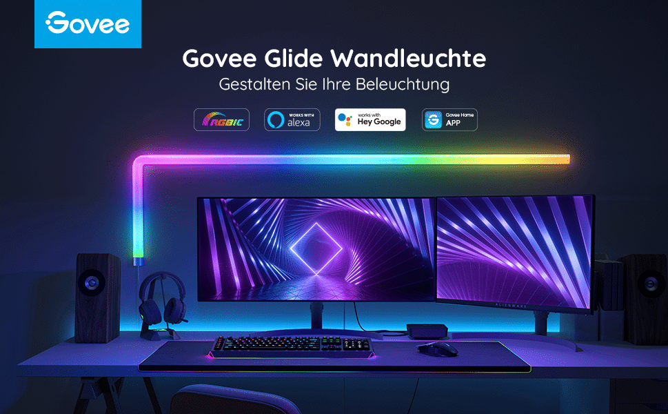Govee Glide Wall Light: LED-Wandleuchte kann bis zu 57 Farben gleichzeitig  darstellen - HouseControllers