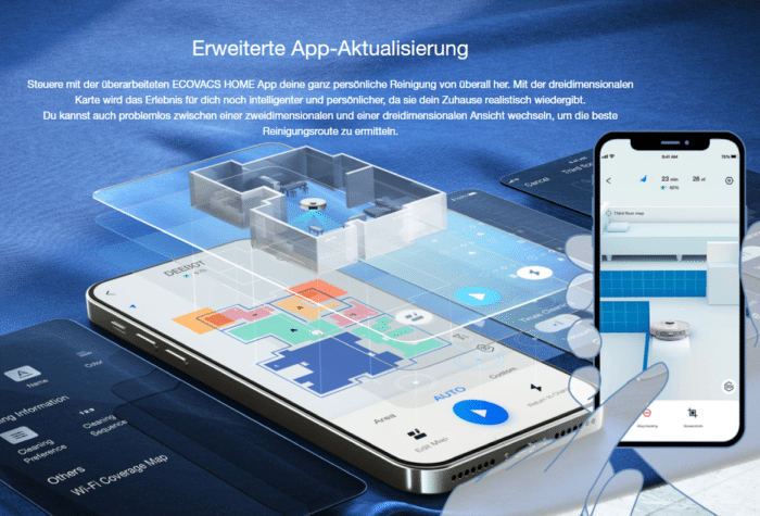 ECOVACS DEEBOT T9 App Steuerung & Bedienung