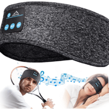 Bluetooth Schlafkopfhörer Produktbild, Schlafen und Tennis spielen
