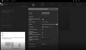 Corsair Sabre RGB Pro Wireless iCUE Software Einstellungen