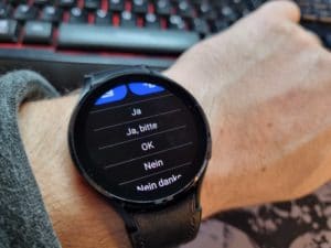 Samsung Galaxy Watch 4 Nachrichten beantworten