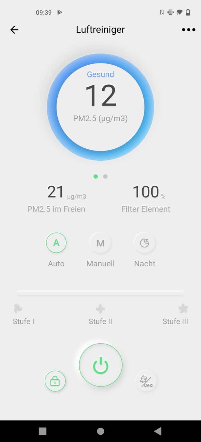 Zigma Aerio-300 Luftreiniger, Zigma App Steuerung