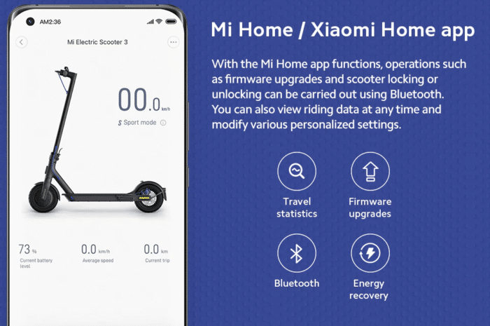 Xiaomi Mi Scooter 3 , App Xiaomi Home