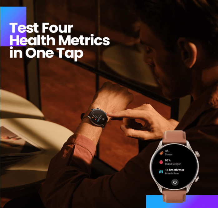 Amazfit GTR 3/Pro bis zu 4 Gesundheitsdaten gleichzeitig auslesen
