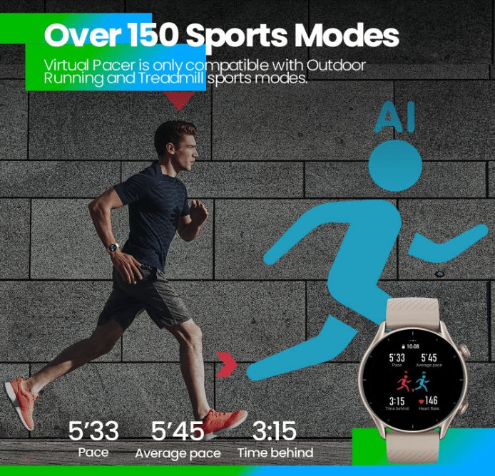 Amazfit GTR 3/Pro 150 verschiedene Sportmodi