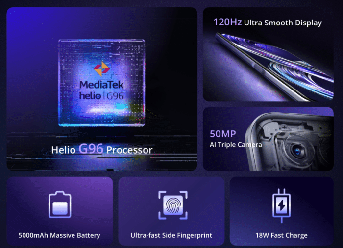Realmi 8i Budget Handy mit 120Hz Display technische Daten
