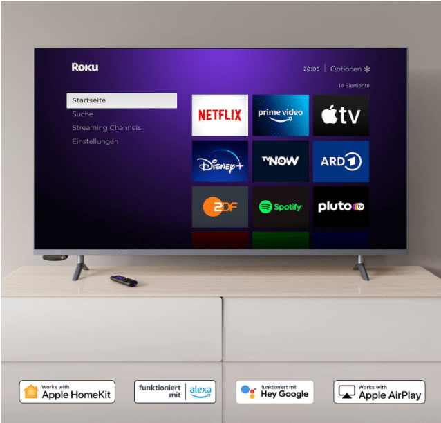 Roku Express HD/4K Sprachassistenten unterstützung 