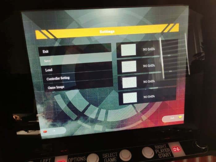 SNK MVSX Arcade Automat Speichermöglichkeit