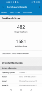 Ulefone Power Armor 13  Screenshots Benchmark