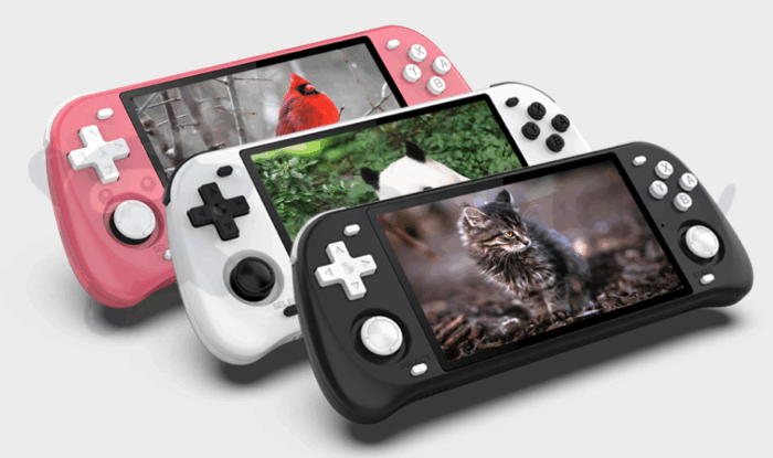 Powkiddy Max2 Retro-Handheld in 3 Verschiedenen Farben