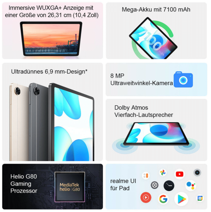 Realme Pad Features