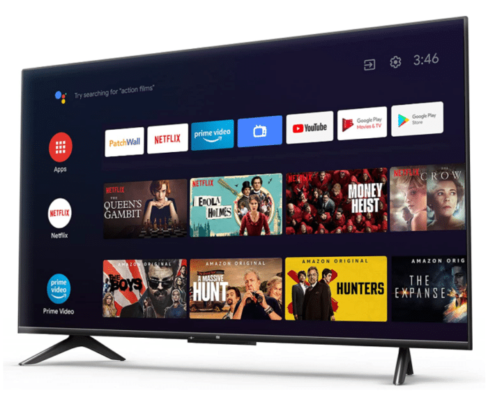Xiaomi Mi TV P1 Display und Google Android TV 10