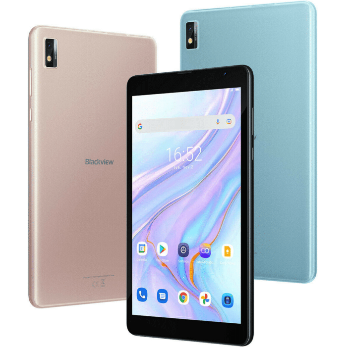 Blackview Tab6 tablet in 3 different colors