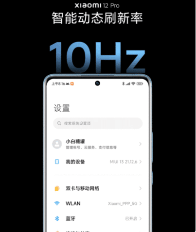 Xiaomi 12 Pro LTPO AMOLED Display 