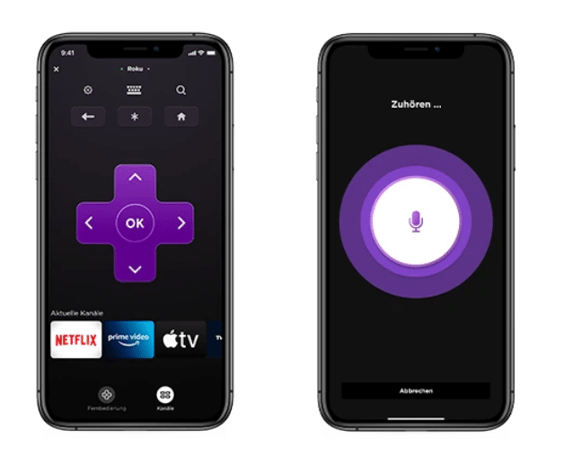 Roku Streaming Stick 4K App Bedienung und Sprachsteuerung