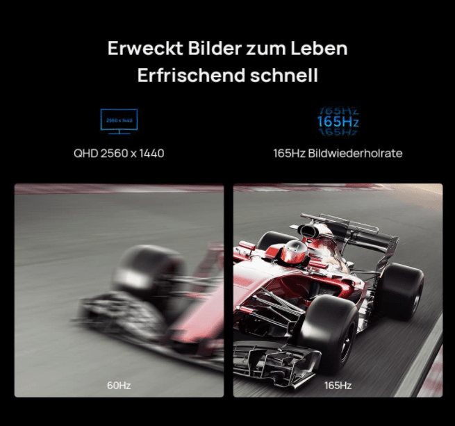 HUAWEI MateView GT 27″ Gaming-Monitor Auflösung und Bildwiederholfrequenz
