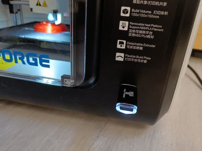 Flashforge Adventurer 3 USB Port