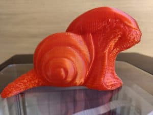 Flashforge Adventurer 3 Testdruck Alien-Schnecke