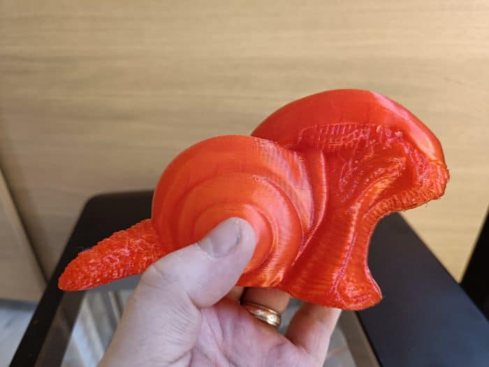 Flashforge Adventurer 3 Testdruck Alien-Schnecke