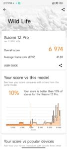 Xiaomi 12 Pro Screenshoot 3D Mark Benchmark