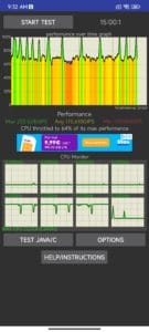 Xiaomi 12 Pro Screenshoot CPU Stress Test