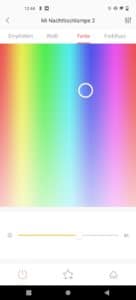 Xiaomi Mijia Nachttischlampe 2 App Farbeinstellung