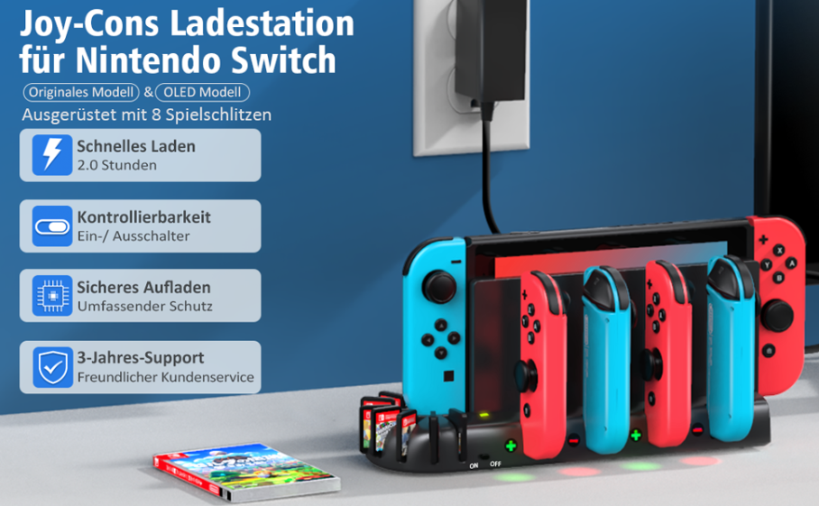Wie Lange Brauchen Switch Controller Zum Laden Switch Controller Ladestation ab 13,99€ günstig kaufen (02/2025)