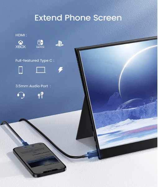 ARZOPA Tragbarer Monitor, 4K