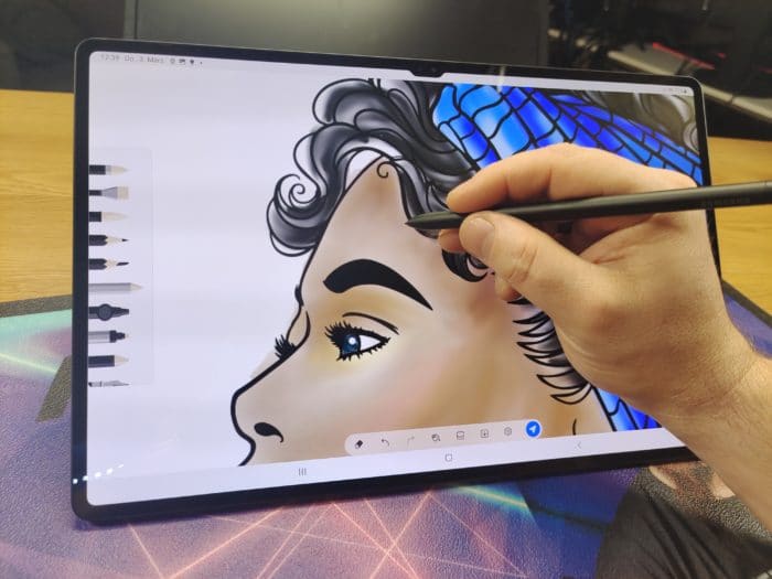 Samsung Galaxy Tab S8 Ultra Display + Stift