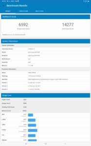 Samsung Galaxy Tab S8 Ultra Screenshots Geekbench 5
