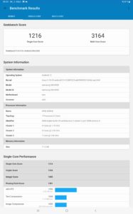 Samsung Galaxy Tab S8 Ultra Screenshots Geekbench 4