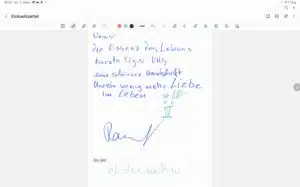 Samsung Galaxy Tab S8 Ultra Pen & schreiben