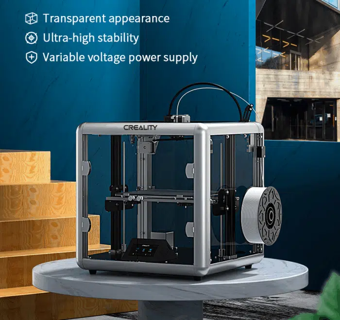 Creality Sermoon D1 seitliche Ansicht