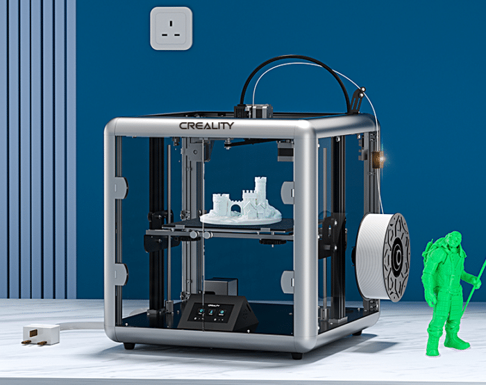 Creality Sermoon D1 3D Drucker Ansicht seitlich 