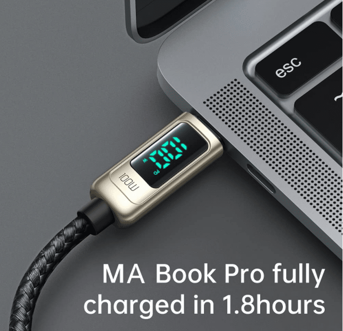 McDoDo USB-C Kabel mit Display für alle USB-C Geräte