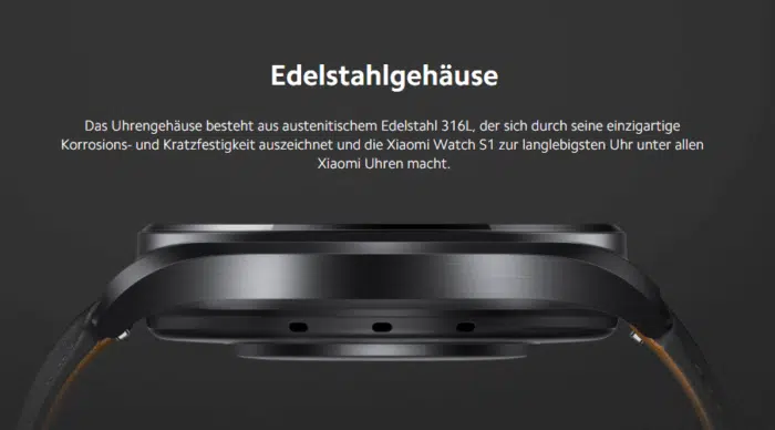 Xiaomi Watch S1 Edelstahlgehäuse