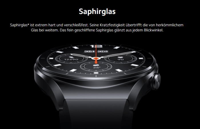 Xiaomi Watch S1 & S1 Active Saphirglas