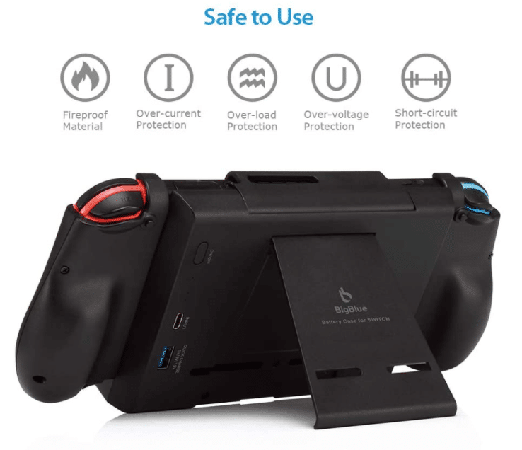 BigBlue 10000mAh Powerbank für Nintendo Switch Schutz 