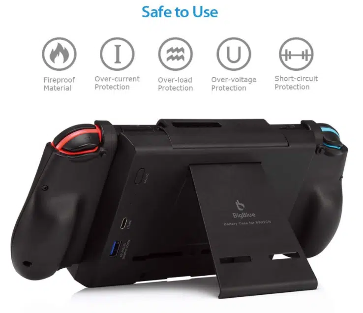 BigBlue 10000mAh Powerbank für Nintendo Switch Schutz