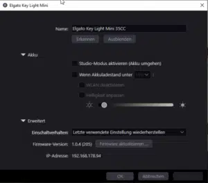 2022 03 28 12 03 26 Test Elgato Keylight Mini Hardware Journal Results from 1