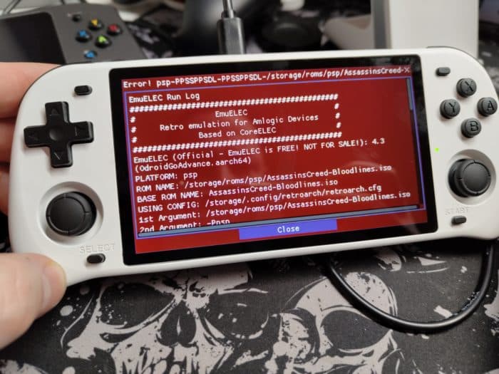 Powkiddy RGB10 Max PSP Emulation Abstürze