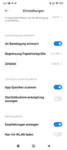 Poco X4 Pro Screenshot Werbung ausschalten